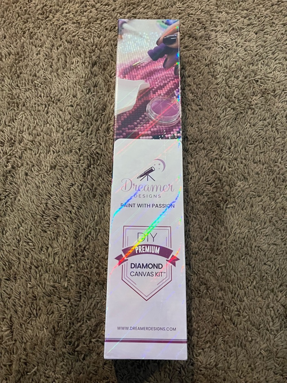 Dreamers Jungle Gaze Diamond Canvas Kit - Orange, Green, Purple